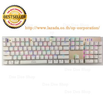 ซื้อ/ขาย OKER Magic RGB Backlight Mechanical Keyboard Blue Switch รุ่น K84 (Gold)