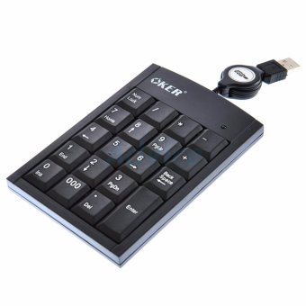 ซื้อ/ขาย OKER คีย์บอร์ดตัวเลข แบบเก็บสาย Numberic Keypad SK-975 (Black) ของแท้