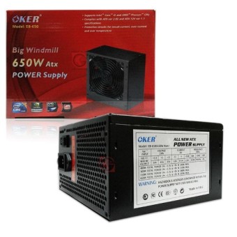 2561 OKER Power Supply 650W (Black)