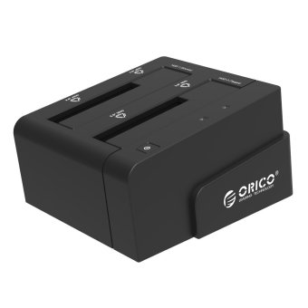 ORICO Dual Bay 2.5 & 3.5 inch USB 3.0 SATA Hard Drive DockingStation/Duplicator for 2.5 & 3.5 HDD - Black ORICO Dual Bay 2.5 & 3.5 inch USB 3.0 SATA Hard Drive DockingStation/Duplicator for 2.5 & 3.5 HDD - Black