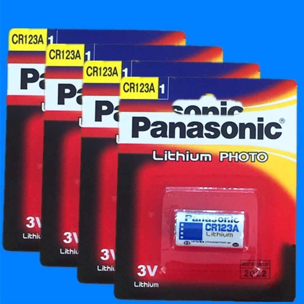 Panasonic ถ่านกล้องถ่ายรูป CR123A Lithium 3V - สีขาว (4 ก้อน) Panasonic ถ่านกล้องถ่ายรูป CR123A Lithium 3V - สีขาว (4 ก้อน)