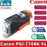 หมึกเทียบเท่า สีดำ PGI-770 BK 770 BLACK ink cartridge full ink for canon PIXMA MG7770 MG6870 MG5770 Printer