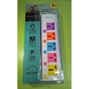 POWER STRIP 5 OUTLET/5 SWITCH 3M.