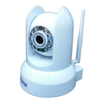 Pview กล้องวงจรปิด IP CAMERA รุ่น PR300 1.0 Mp H.264 and 10 LED IR ONVIF 2.0 (สีขาว)