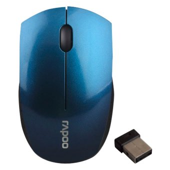 ราคา Rapoo Super Mini Wireless Optical Mouse 3360 2.4 GHz (Blue)