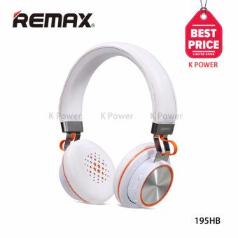 Remax หูฟังบูลทูธ แบบครอบหู Bluetooth Headphone SuperBass Hi-Fi Headphone รองรับ iOS และ Android รุ่น 195HB