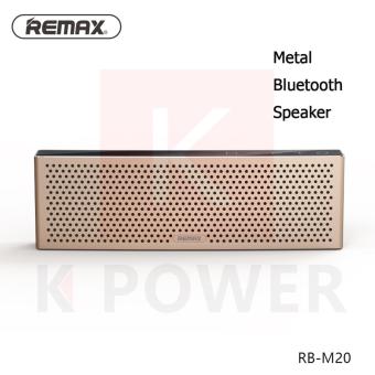 ดูภาพ Remax Metal Bluetooth Speaker ลำโพงบลูทูธ ระบบเสียง HI-FI soundรุ่น RB-M20 เพิ่มเติม Remax Metal Bluetooth Speaker ลำโพงบลูทูธ ระบบเสียง HI-FI soundรุ่น RB-M20