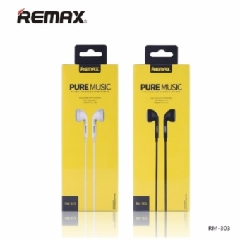 หูฟัง Remax RM-303 แท้ 100% หูฟัง Earbud พร้อมไมค์ ไม่เจ็บหูเสียงโทนเย็นๆ สบายๆ