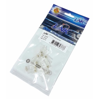 หัวแลน RJ45 CAT6 ยี่ห้อ LINK (แพ็ค 10 ตัว) หัวแลน RJ45 CAT6 ยี่ห้อ LINK (แพ็ค 10 ตัว)
