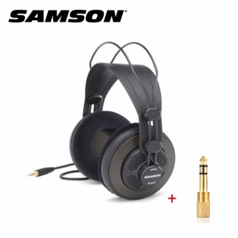 Samson SR-850 Studio Headphones หูฟังสตูดิโอระดับมืออาชีพเสียงเบสที่โดดเด่นและเสียงสูงที่ชัดเจนสำหรับการทำเพลง ร้อง Coverงานสตูดิโอ มาพร้อม Adepter แปลง