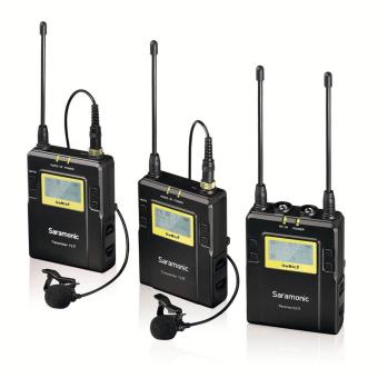 Saramonic UwMIC9 Set 2 Transmitter 96-Channel Digital UHF Wireless Lavalier Microphone System