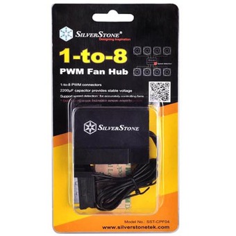 จัดโปรโมชั่น Silverstone CPF04 1-to-8 PWM Fan Hub ต้องการขาย Silverstone CPF04 1-to-8 PWM Fan Hub
