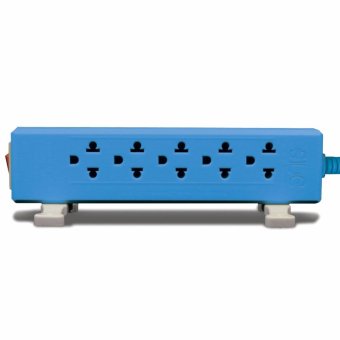 ปลั๊กพ่วง SLC ความยาว 5 เมตร 10 ช่อง สายไฟ มอก. รับไฟได้สูงสุด 2500 WATT. / 10A.