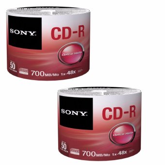 2561 Sony CD-R 700MB 48X 2PACK (100 Disc)