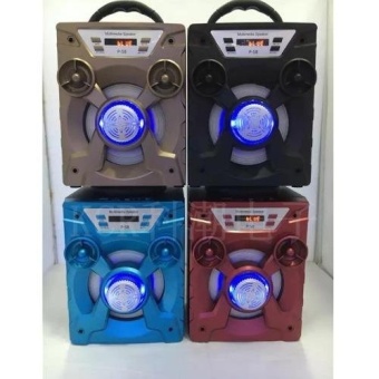 ลำโพง บลูทูธไร้สาย speaker 4ohm 5W แบบพกพา รุ่น P58 -สีแดง.