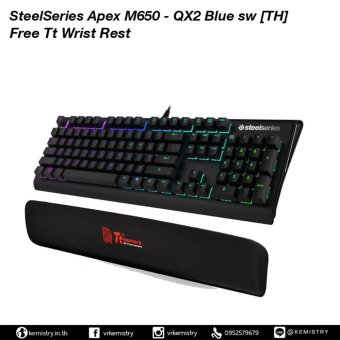 ประเทศไทย SteelSeries Apex M650 Blue sw - Free Tt Wrist Rest