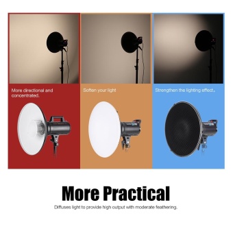 Studio Photography 41cm/16 Inch Speedlite Strobe Lighting Diffuser Beauty Dish Lampshade Bowens Mount With Reflector Honeycomb Soft Cloth - Intl June 2018 - 2 Studio Photography 41cm/16 Inch Speedlite Strobe Lighting Diffuser Beauty Dish Lampshade Bowens Mount with Reflector Honeycomb Soft Cloth - intl - 2