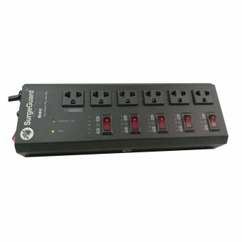 SurgeGuard ปลั๊กลดทอนไฟกระชากและสัญญาณรบกวน รุ่น SL-6M-Black
