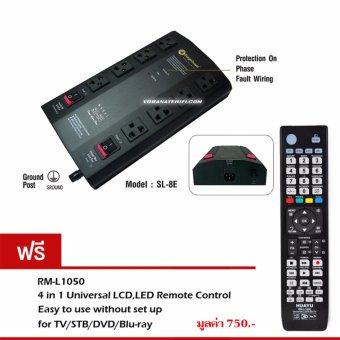 SurgeGuard SL-8E เครื่องกรองไฟ กันไฟกระชาก ปลั๊กไฟ รางปลั๊กไฟ ปลั๊กสำหรับเครื่องเสียง ปลั๊กสำหรับทีวี โฮมเธียร์เตอร์