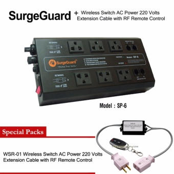 SurgeGuard SP-6 (SL-6)+WSR-01 เครื่องกรองไฟ กันไฟกระชาก ปลั๊กไฟ รางปลั๊กไฟ ปลั๊กสำหรับเครื่องเสียง ปลั๊กสำหรับทีวี โฮมเธียร์เตอร์