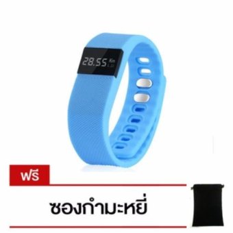 Sympathy นาฬิกาอัจฉริยะเพื่อสุขภาพ 3D Smart Pedometer SportBracelet (สีฟ้า) แถมฟรี ซองกำมะหยี่(Blue)