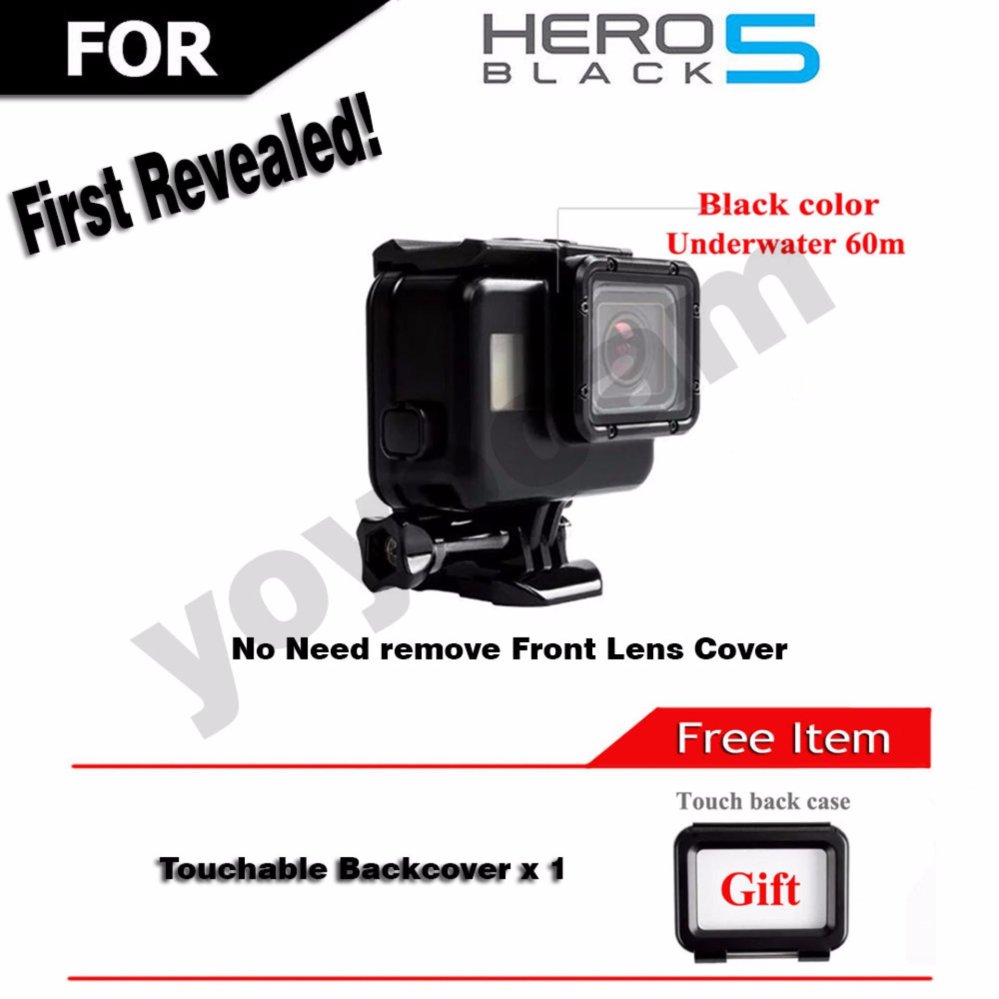 เคสกันน้ำ Touch screen Gopro Hero 5 6 Black Waterproof housing กันน้ำ 40 เมตร แถมฝา Touch Screen เคสกันน้ำ Touch screen Gopro Hero 5 6 Black Waterproof housing กันน้ำ 40 เมตร แถมฝา Touch Screen