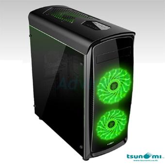 ซื้อ/ขาย Tsunami Computer Case CA-X7 (Black-Green)