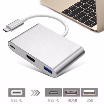 เสนอราคา USB C Digital AV Multiport Adapter Type C USB 3.1 Hub USB C toHDMI 4K Adapter Type C Female Charger Adapter and USB 3.0 for 2016MacBook Pro MacBook Google Chromebook Pixel and other Type Cdevices - intl สนใจซื้อ USB C Digital AV Multiport Adapter Type C USB 3.1 Hub USB C toHDMI 4K Adapter Type C Female Charger Adapter and USB 3.0 for 2016MacBook Pro MacBook Google Chromebook Pixel and other Type Cdevices - intl