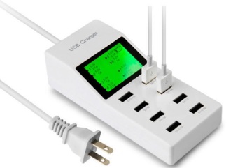 USB charger ป้องกันไฟกระชาก US Plug 8 in 1 YC-CDA6 (White)