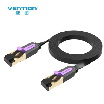 สนใจซื้อ Vention CAT7 Network Cable Flat Design Patch Lan Cable For PC Router Laptop black & purple 15m - intl ต้องการขายด่วน Vention CAT7 Network Cable Flat Design Patch Lan Cable For PC Router Laptop black & purple 15m - intl