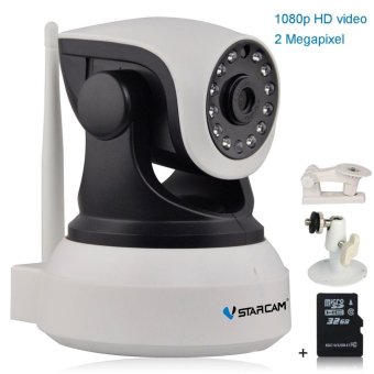 Vstarcam C24S webcam 1080P mobile phone remote monitoring 2 millionpixels high-definition night vision home wifi camera full networkplug and play camera infrared night vision camera + + 32G specialmemory card + black bracket (set) - intl Vstarcam C24S webcam 1080P mobile phone remote monitoring 2 millionpixels high-definition night vision home wifi camera full networkplug and play camera infrared night vision camera + + 32G specialmemory card + black bracket (set) - intl