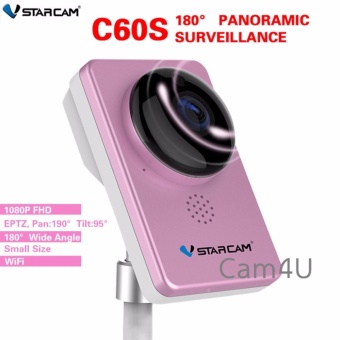 กล้อง VStarcam IP CAMERA 1080P รุ่น C60S 180องศาไร้สายwi-fi Onvif  - สีชมพู