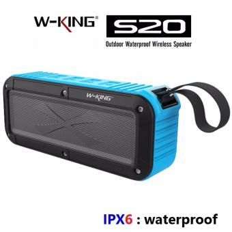 W-KING S20 ลำโพงไร้สาย กันฝุ่น กันน้ำ(IPX6) (Blue)