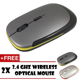 2561 Wireless Mouse 2.4Ghz ไร้สาย เมาส์ออปติคอล เพรียวบาง Rapooo สไตล์ รุ่น 3500 สีดำ ฟรี เมาส์ไร้สายออปติคอลเพรียวบาง Rapooo สไตล์ รุ่น 3500