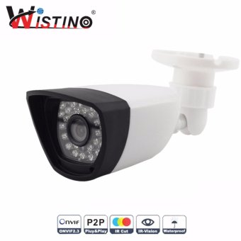 Wistino Onvif 2MP Bullet IP Camera Outdoor Waterproof CCTV 1080P HD Network 3.6mm Lens 30 IR-LEDs