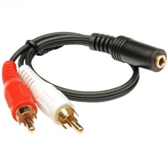 X-tips สายแปลง RCA(ขาวแดง) To 3.5mm สายสีดำ