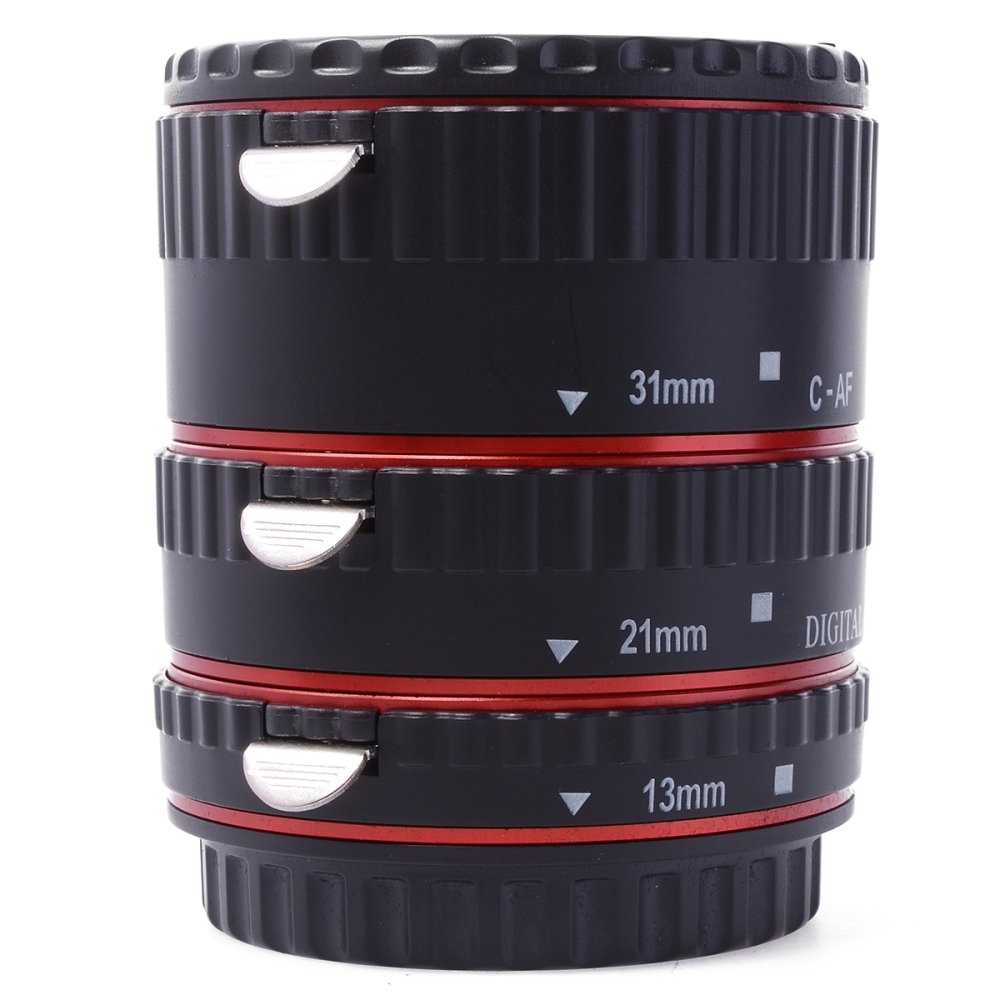 XCSource ชุดท่อขยายเลนส์มาโคร Auto focus Macro Extension Tube RingSet สำหรับ Canon EOS 70D 100D 600D 1100D XCSource ชุดท่อขยายเลนส์มาโคร Auto focus Macro Extension Tube RingSet สำหรับ Canon EOS 70D 100D 600D 1100D