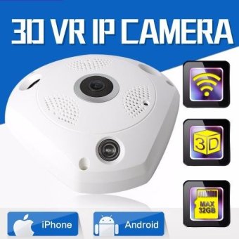 Zeed กล้อง IP VR 360 Panoramic Camera HD 960P Infared กล้องวงจรปิด 3D ใช้งานร่วมกับ VR ฺBox ได้