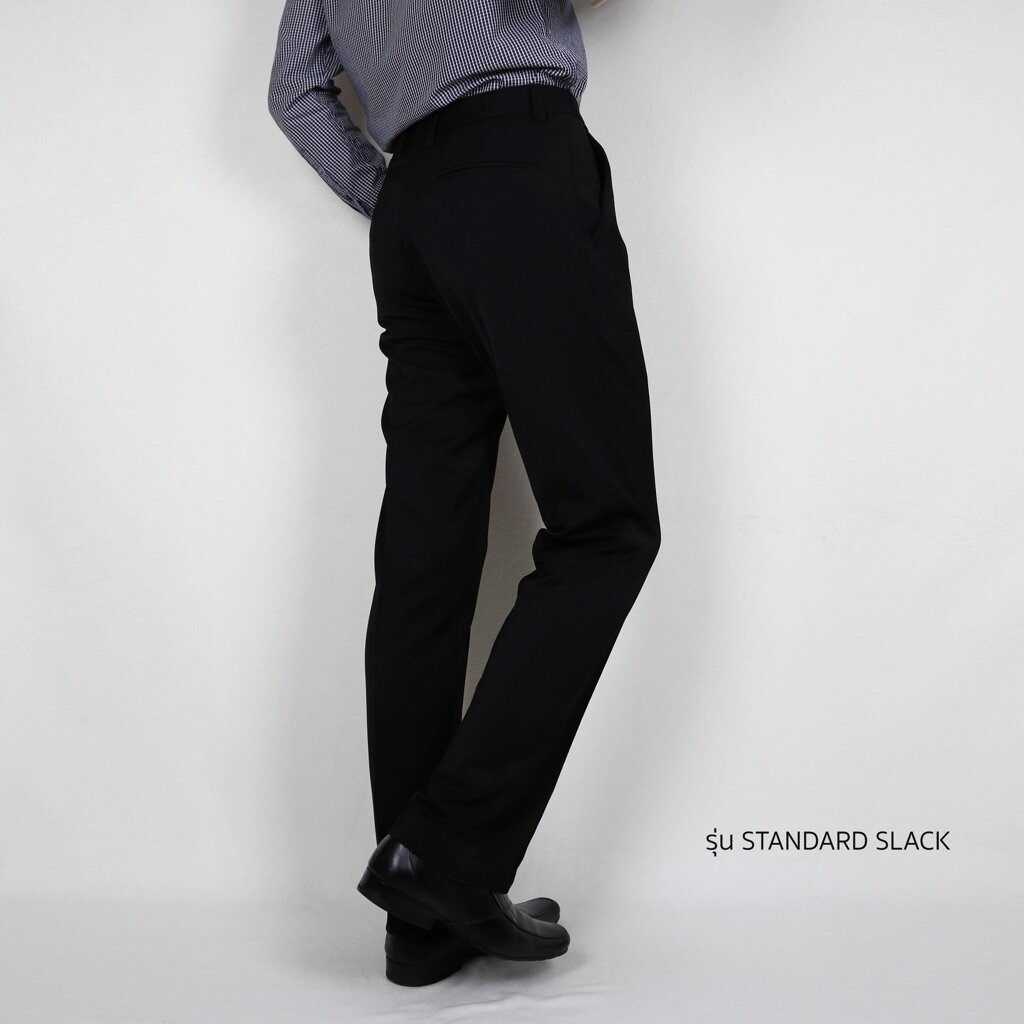 กางเกงสแล็ครุ่น STANDARD SLACK ทรง SLIM STRAIGHT - JOHN MERRY