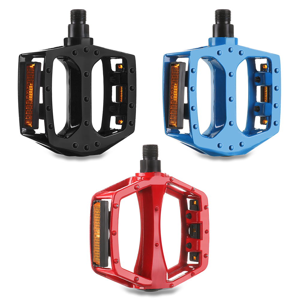 WS89PZJ4 1 Pair Wide MTB Universal Sealed Bearing Mountain Bike Pedals Cycling Accessories Flat Platform Pedaling Bicycle Pedals