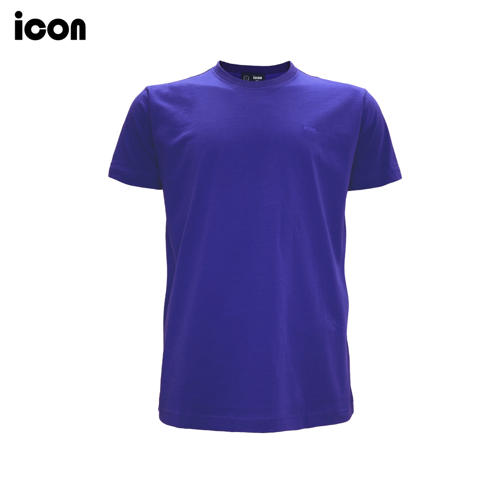 icon (ไอคอน) เสื้อยืดผู้ชาย คอกลม T- Shirt ทรงสลิม ผ้าคอตตอน ใส่สบาย มีให้เลือก 8 สี - IKT6045