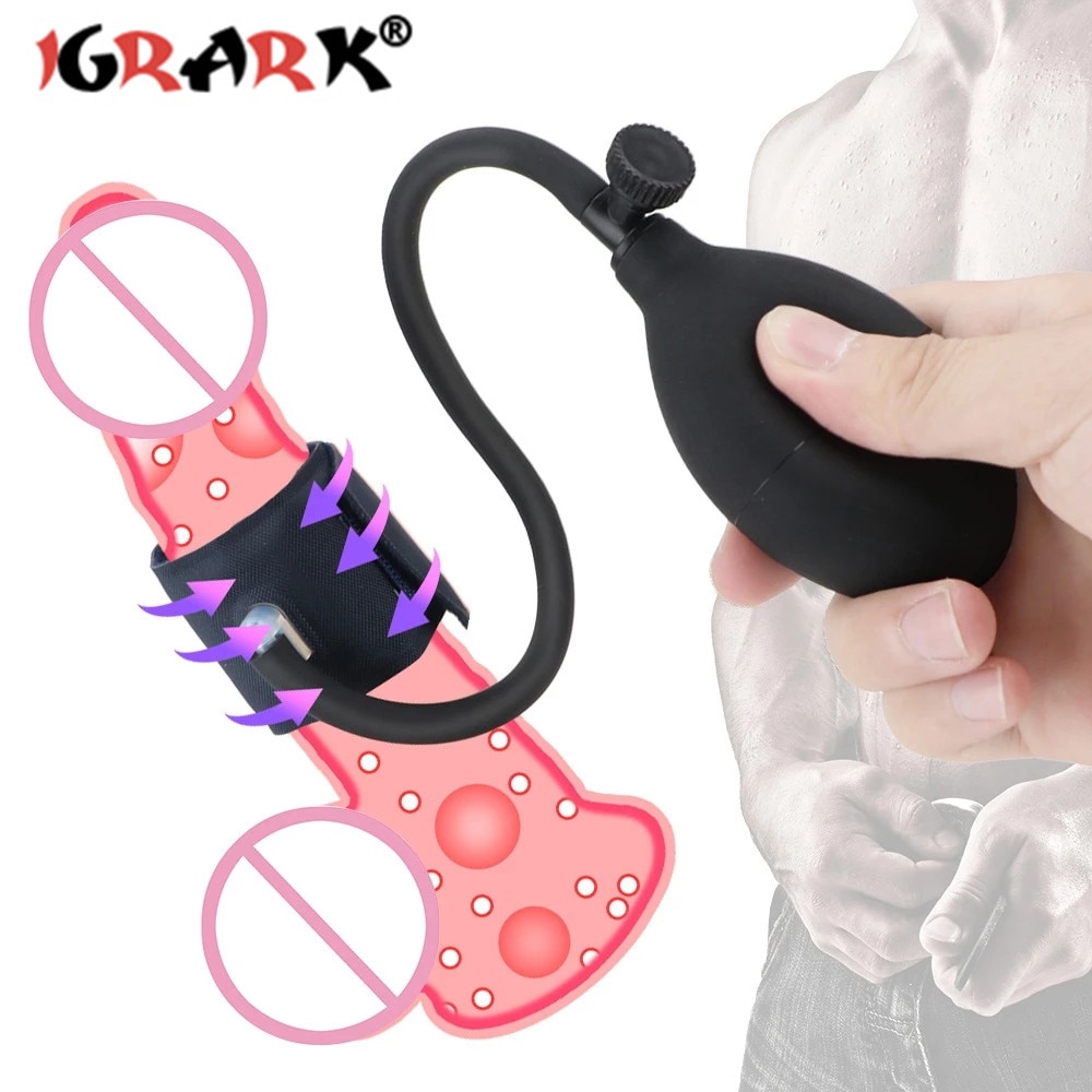 Male Penis Stretch Massage Clip Penis Enlargement Exercise Penis Extender  Tool Adult Sex Toys for Men Silicone Roller 