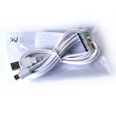 อุปกรณ์เสริมเกมคอนโซล ✥[Wii U] สายชาร์จ USB สำหรับ Nintendo Wii U Gamepad, วียูเกมแพด มีความยาว 2 แบบ✴ (3)