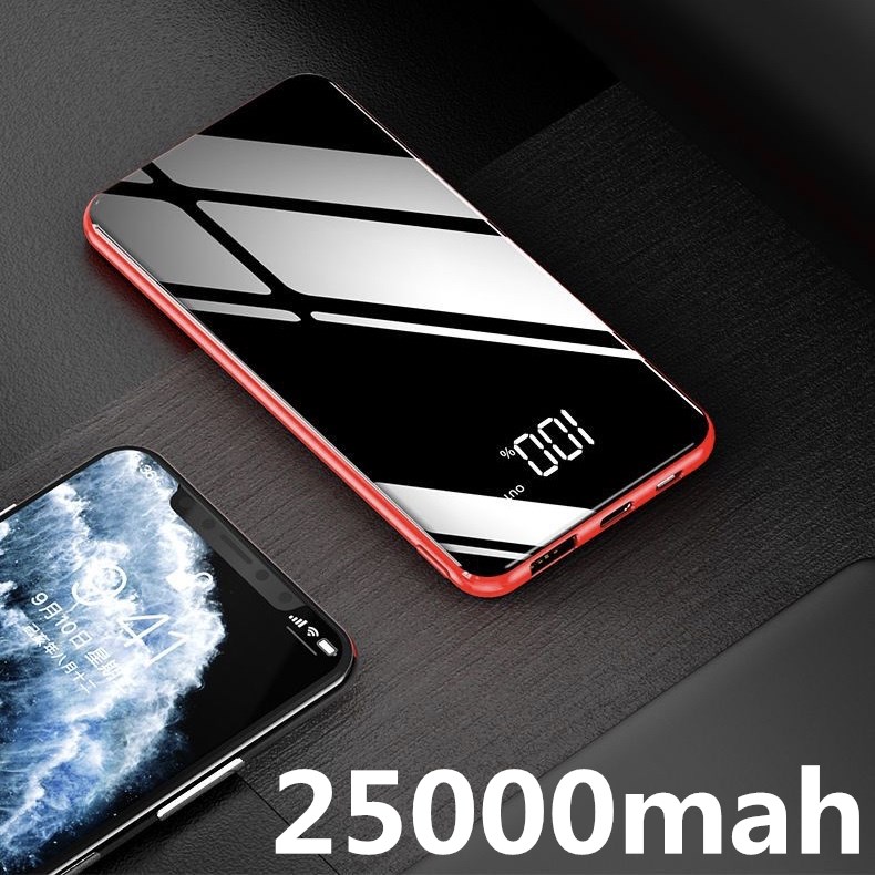 powerbank 25000mAh YM188S ของแท้100% แบตสำรอง เล็ก เบา แบตเตอรี่สำรอง พกพา พาวเวอร์แบงค์ Quick Charge