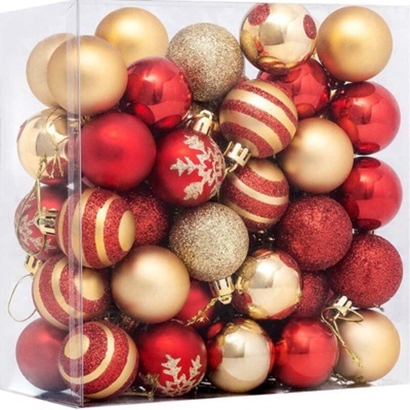 Lịch sử giá 50Pcs Christmas Tree Decorations Balls Bauble Xmas ...
