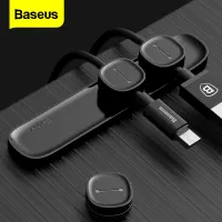 Baseus Magnetic Cable Organizer การจัดการ Winder Clip Desktop สำหรับโทรศัพท์ USB ทุกสาย