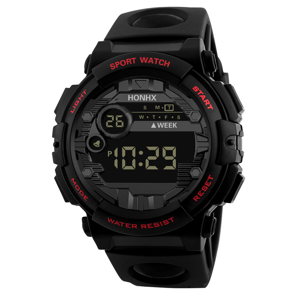 ภาพอธิบายเพิ่มเติมของ Riches Mall RW244 นาฬิกาผู้ชาย นาฬิกา HONHX สปอร์ต ผู้ชาย นาฬิกาข้อมือผู้หญิง นาฬิกาข้อมือ นาฬิกาดิจิตอล Watch สายซิลิโคน แท้