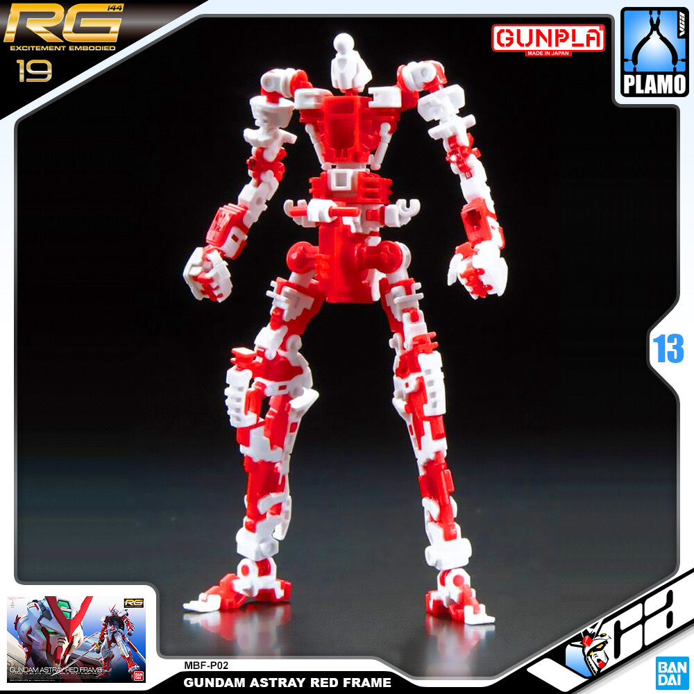 ⭐️ BANDAI GUNPLA REAL GRADE RG 1/144 GUNDAM ASTRAY RED FRAME ประกอบ หุ่นยนต์ โมเดล กันดั้ม กันพลา ของเล่น VCA GUNDAM