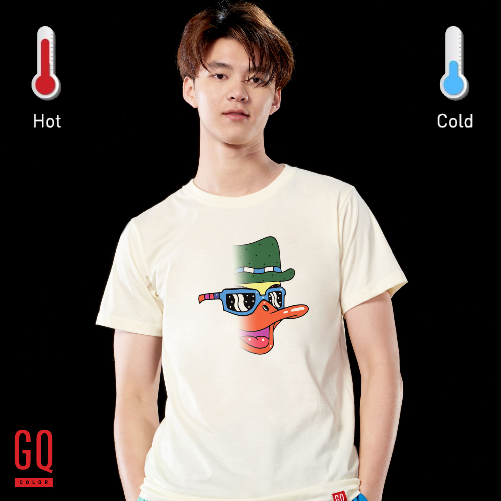 GQColor เสื้อยืดเปลี่ยนสีตามอุณหภูมิร่างกาย ลาย เป็ด