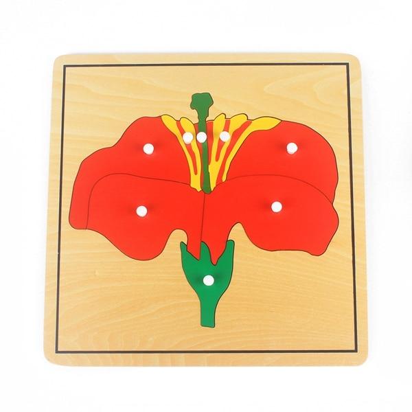 ของเล่นเด็ก Montessori ดอกไม้/พืช/AnimalsPuzzle สำหรับไม้เด็กสำหรับการศึกษาเด็กปฐมวัยการสอนเด็กก่อนวัยเรียนการเรียนรู้